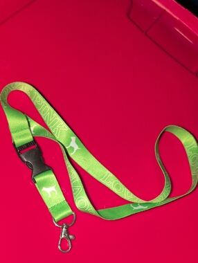 ❤️‍🔥10/$10❤️‍🔥 Victoria's Secret PINK Lime Green Lanyard Keychain